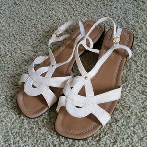 Cabin Creek white sandals